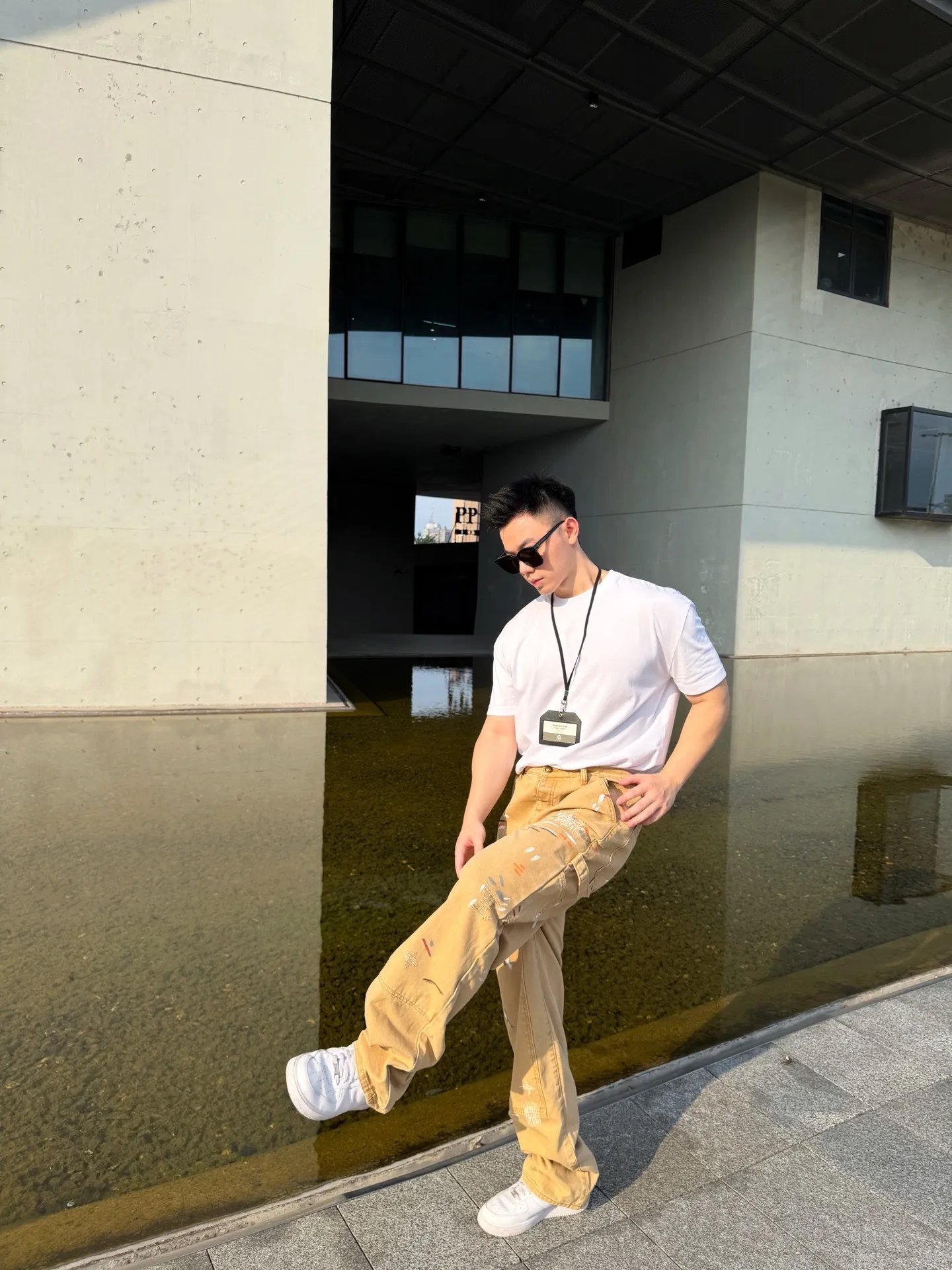 Louis Vuitton/Louis Vuitton graffiti splash suit jeans